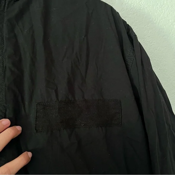 TopMan Fishtail Long Coat Jacket With Hood - Picture 2 of 12